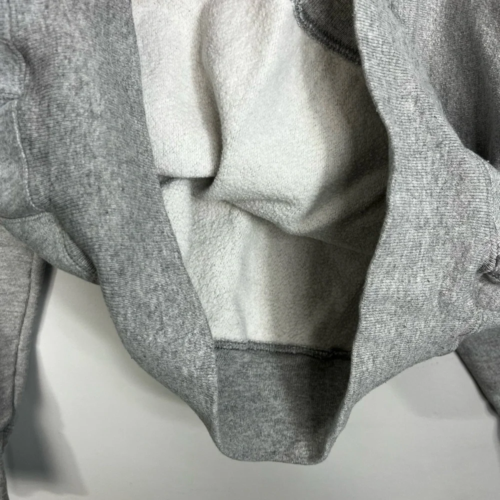 Champion Reverse Weave reworked grey oversized cotton blend hoodie sweatshirt M - Picture 8 of 17